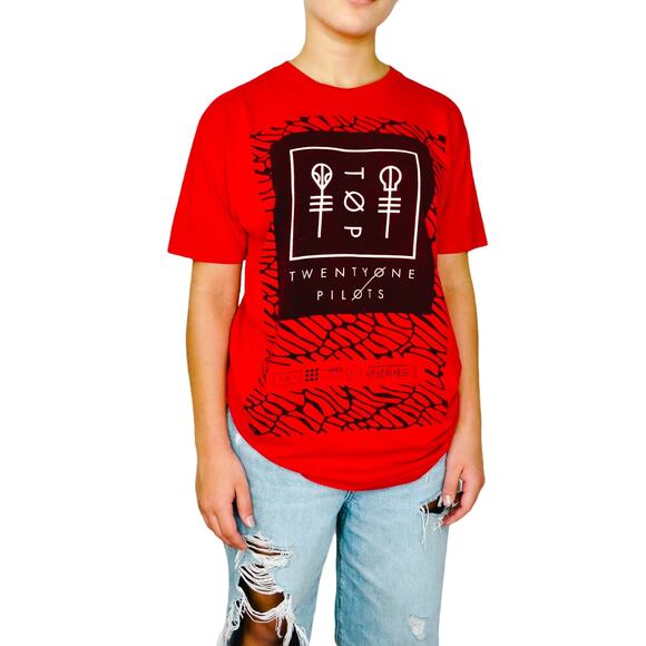 Twenty One Pilots Blurry Face Concert T-Shirt Unisex Medium - Picture 1 of 8